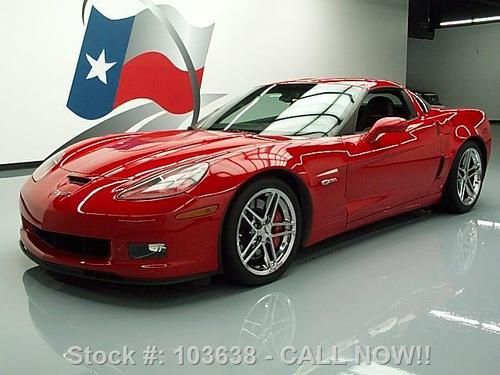 2009 chevy corvette z06 3lz 505 hp 6-spd nav hud 18k mi texas direct auto