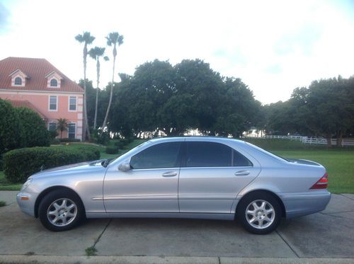 Mercedes benz 2000 4 door sedan silver s 500 luxury car 99,000 miles garage kept