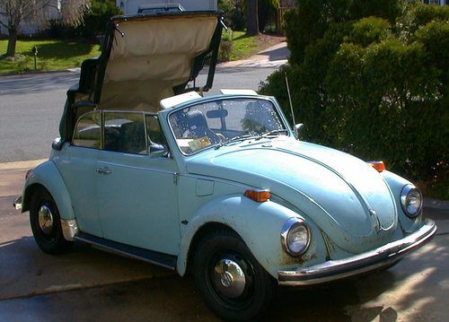 Vintage classic - 1972 volkswagon super beetle convertable - priced to sell