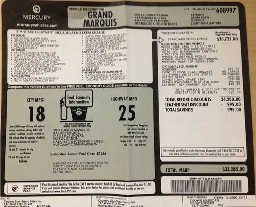 2005 Mercury Grand Marquis Ultimate Edition Sedan 4-Door 4.6L Cream Puff!, US $9,950.00, image 2