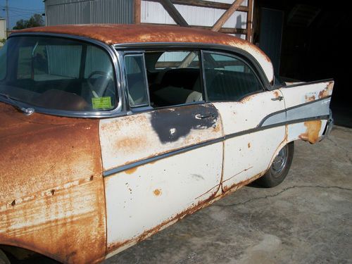 1957 CHEVY 4 DOOR HARD TOP, POWER PACK CAR, ALL ORIGINAL, NUMBER MATCHING, US $6,450.00, image 4