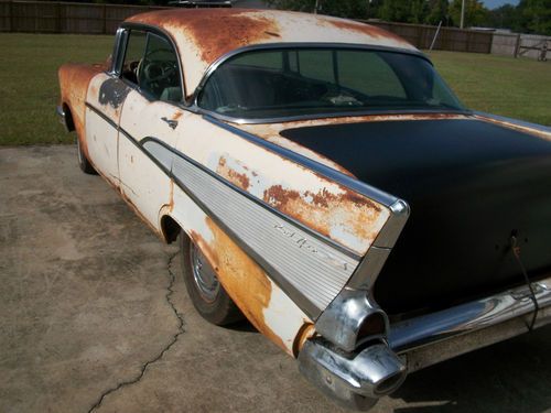 1957 CHEVY 4 DOOR HARD TOP, POWER PACK CAR, ALL ORIGINAL, NUMBER MATCHING, US $6,450.00, image 6