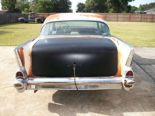 1957 CHEVY 4 DOOR HARD TOP, POWER PACK CAR, ALL ORIGINAL, NUMBER MATCHING, US $6,450.00, image 8