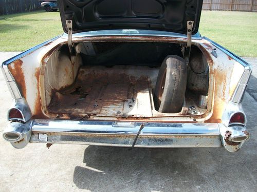 1957 CHEVY 4 DOOR HARD TOP, POWER PACK CAR, ALL ORIGINAL, NUMBER MATCHING, US $6,450.00, image 24
