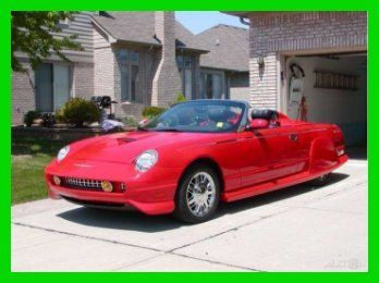 2002 thunderbird 3.9l v8 32v automatic rwd premium  red leather cd