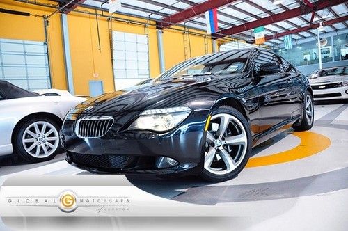 09 bmw 650i sport steptronic cold-weather navigation pdc entry-drive 19s 1-owner