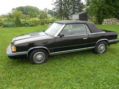 1986 chrysler lebaron converible turbo nice runs excellent   no reserve