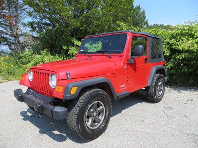Red 4x4 ice cold a/c new tires 5 speed convertible alloy wheels smoke free