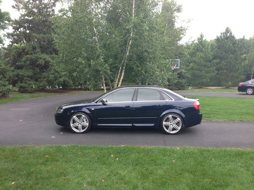 2005 audi s4 base sedan 4-door 4.2l moro blue headers brembo kw coilovers