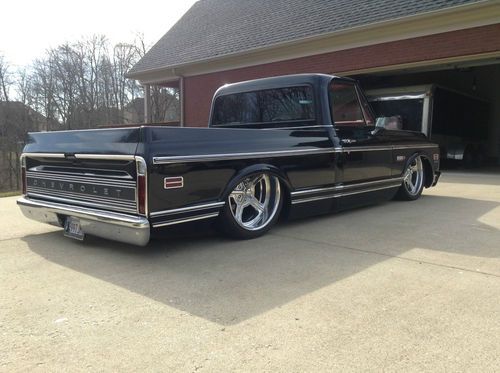 1972 short bed fleetside full resto bagged lowered truck c10 67 68 69 70 71 72