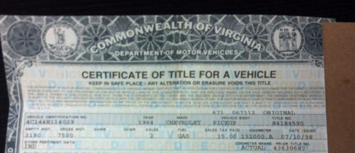 64 Chevy C10 Step Side w/title and 2nd parts truck w/a283 and GM 350 Crate Motor, image 14