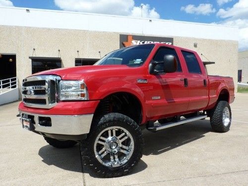 2005 ford f-250 lariat 4x4 6 inch lift custom wheels 1 owner clean carfax sharp