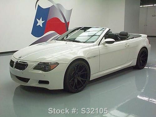 2007 bmw m6 convertible 500hp v10 leather nav 20's 47k texas direct auto