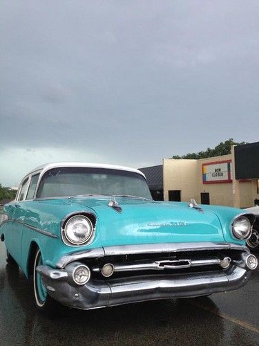 1957 chevy 210 4 door sedan - v8, 700r4, new suspension, disc brakes