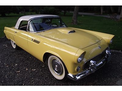 BEAUTIFUL - RARE 1955 THUNDERBIRD GOLDENROD YELLOW ROADSTER, US $29,000.00, image 37