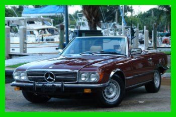 83 mercedes benz 380 380sl convertible two tops 5 speed super rare no reserve fl