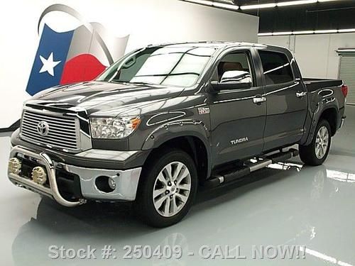 2012 toyota tundra platinum crewmax 4x4 sunroof nav 47k texas direct auto