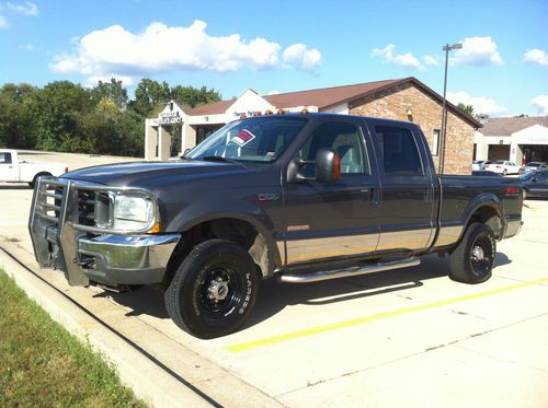 2004 ford f-250 super duty lariat crew cab fx4 diesel 4x4 gooseneck leather gray