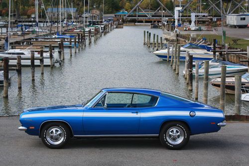 69 340 barracuda numbers match blue on blue rare nice low mileage