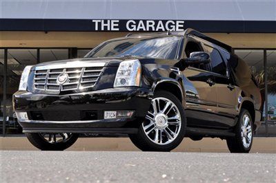 2011 cadillac escalade esv executive limo, only 600 miles, black over ebony!!