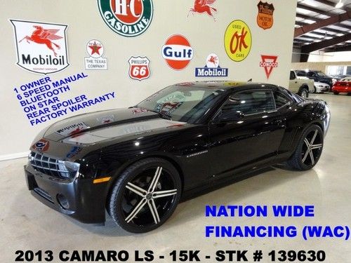 2013 camaro ls coupe,6 speed trans,bluetooth,22in versante whls,15k,we finance!!