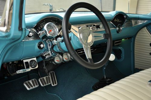 1955 Chevrolet Bel Air SHOW CAR 540CI MERLIN V8 BEAUTIFUL ROTISSERIE RESTORATION, US $65,500.00, image 12