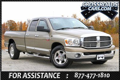 2008 ram 3500 slt quad cab 6.7l cummins turbo diesel 6-spd manual tow pkg crcars