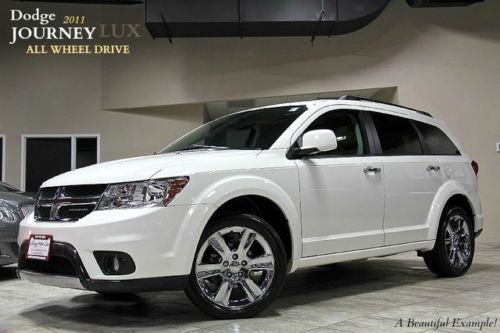 2011 dodge journey lux awd $36k+msrp navigation chrome wheels leather one owner