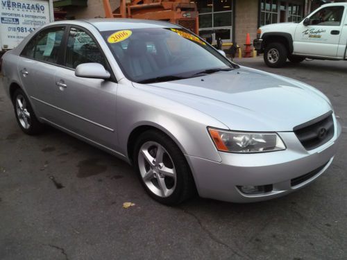 2006 hyundai sonata lx 3.3l, leather, low miles, alloy wheels, 90 day warranty!