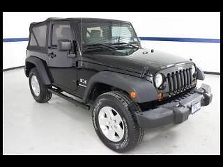 08 jeep wrangler x, cloth seats, 6 speed manual, low miles, 1 owner, we finance!