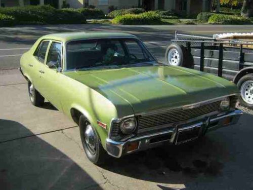 1972 chevrolet nova base sedan 4-door 5.0l