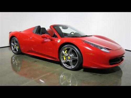 2013 ferrari 458 italia 20&#034; chrome rims carbon fiber racing seats highpower hifi