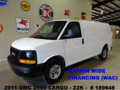 2011 savana 2500 cargo van,v8,cloth,storage racks,16in wheels,22k,we finance!!