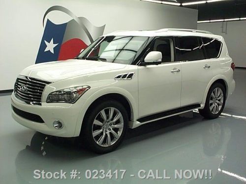 2012 infiniti qx56 4x4 theater sunroof nav dvd 22&#039;s 26k texas direct auto