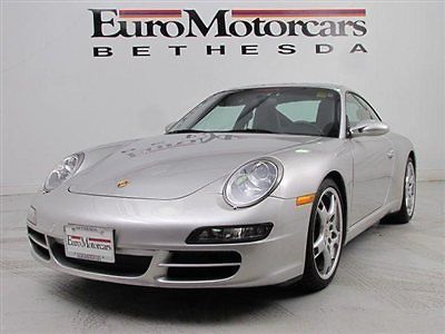 Amazing 997 s sport manual silver black leather navigation financing 07 05 used