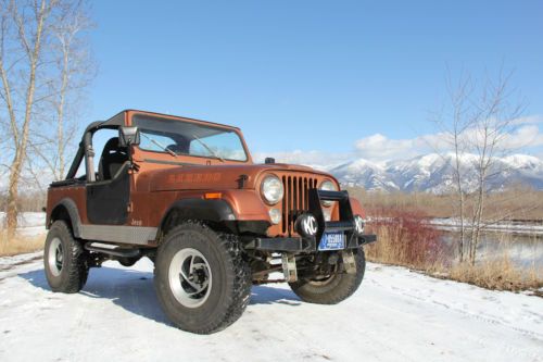 1982 cj-7 jeep laredo - rust free original copper