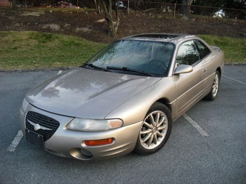 2000 chrysler sebring lxi,2dr coupe,auto,cd,sunroof,leather,low miles,no reserve