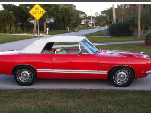 1968 plymouth barracuda base 5.2l convertible red automatic restored factory a/c