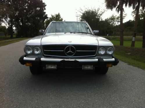 78 450sl silver with blue interior,runs great,convertible with removable hardtop
