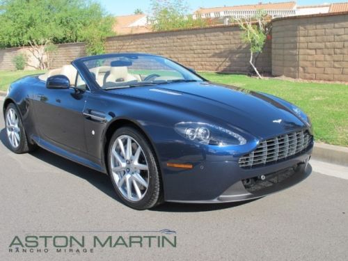 2013 aston martin v8 vantage roadster midnight blue walnut premium audio