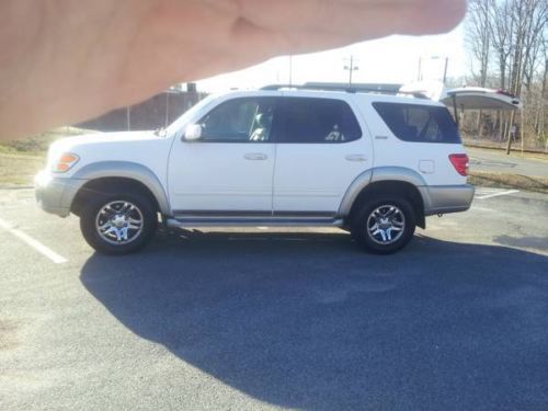 2004 White Toyota Sequoia SR5 Sport Utility 4-Door 4.7L, image 3