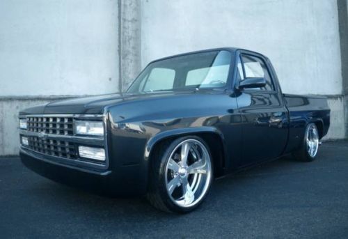 1985 chevrolet c-10 custom pick-up 350 ho crate, gray,