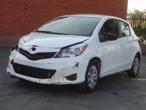 2012 toyota yaris damaged salvage rebuilder runs!! low miles must see l@@k!!