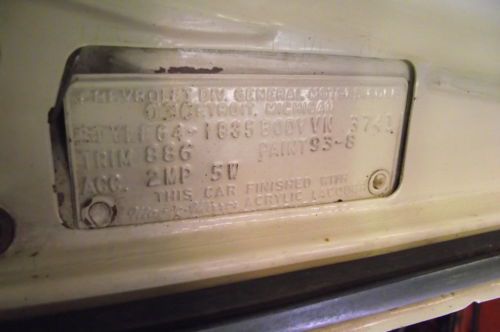 *** GORGEOUS 1964 CHEVROLET IMPALA 4-DOOR WAGON - ALL ORIGINAL SURVIVOR! ***, US $14,000.00, image 83