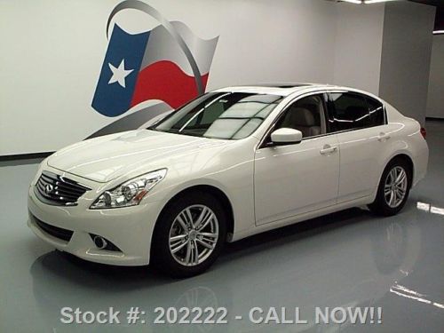 2010 infiniti g37 journey auto sunroof nav rear cam 62k texas direct auto