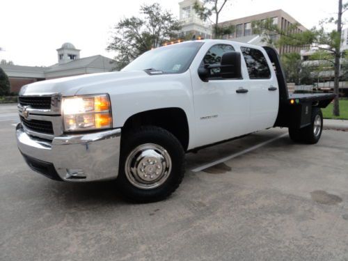 2010 chevrolet silverado 3500 lt duramax diesel allison flatbed leather clean