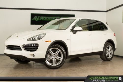 2011 porsche cayenne s hybrid 18k miles premium pkg white