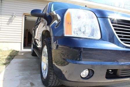 2007 gmc yukon slt 4x4, dvd, sunroof, 3rd row blue, 20&#039;&#039; wheels, blue, clean