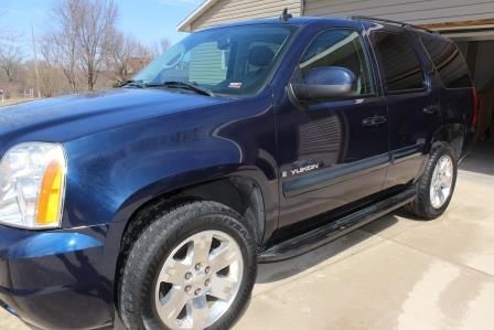 2007 GMC Yukon SLT 4x4, DVD, Sunroof, 3rd Row Blue, 20'' Wheels, Blue, Clean, image 7