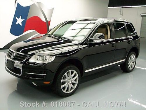 2009 volkswagen touareg vr6 4x4 sunroof dual dvd 64k mi texas direct auto